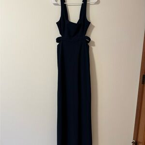 Jill Stuart Navy Sleeveless Maxi Dress